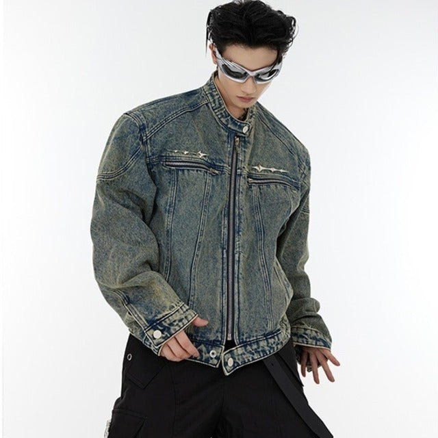 RETRO WASHED DENIM JACKET