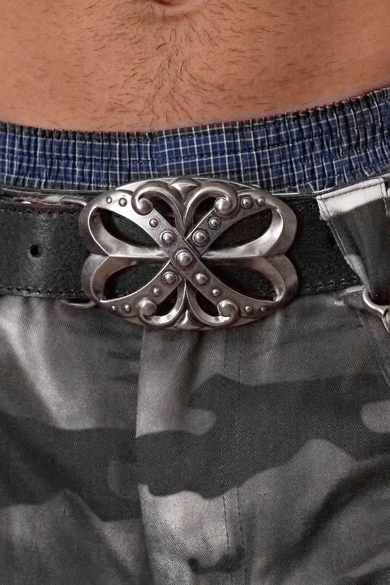 HIGHEND RHINESTONES BACKLE LEATHER BELT