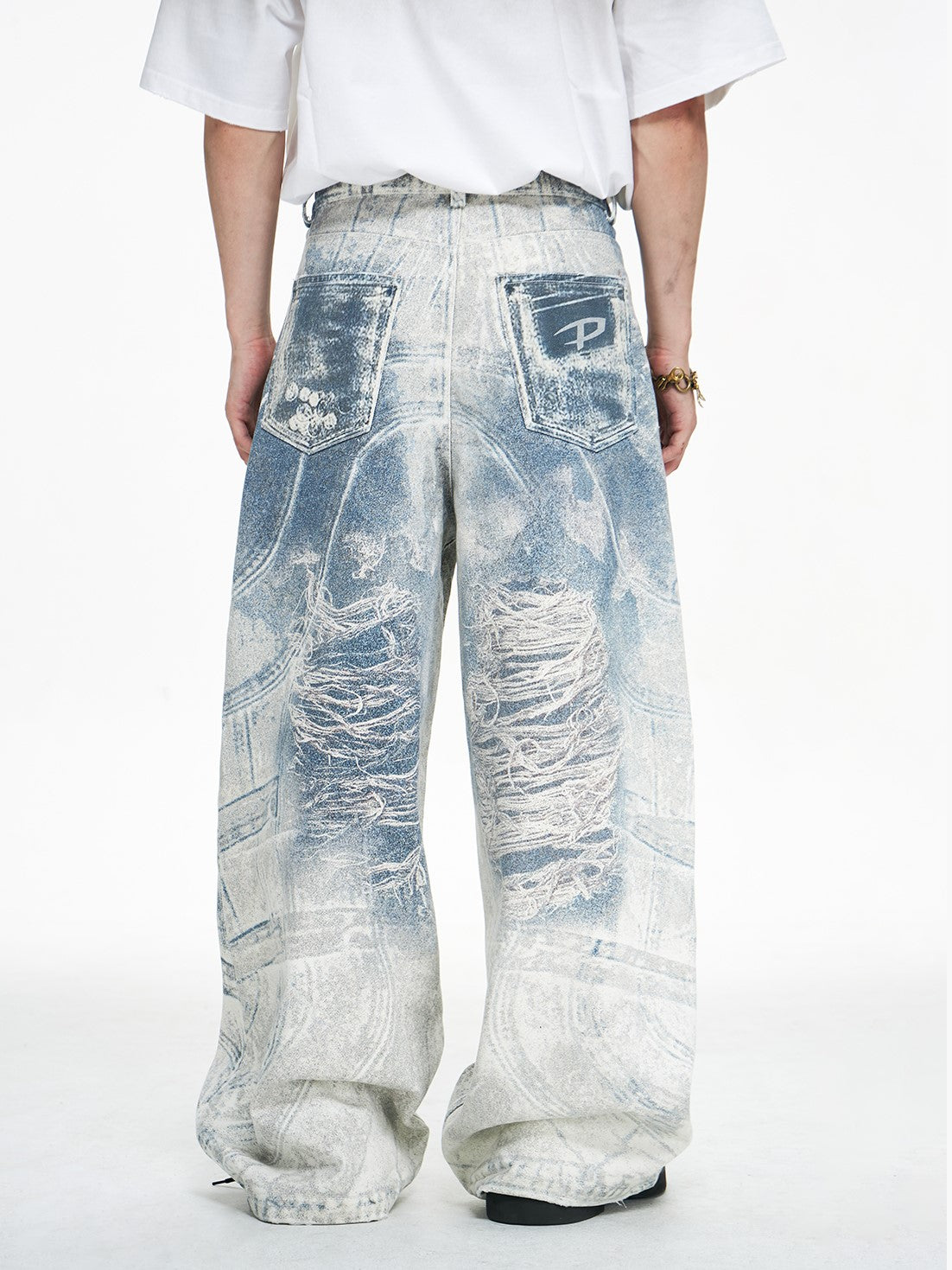 COBALT DENIM PANTS