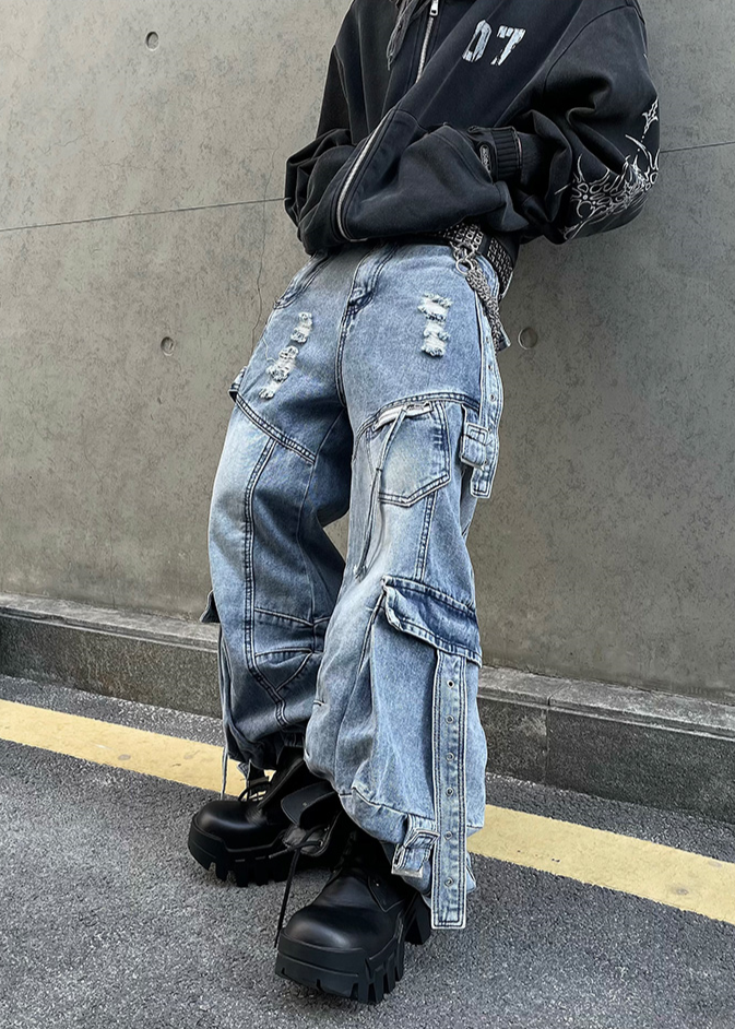 RUSTIC BAGGY CARGO PANTS