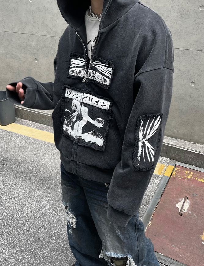 EVA RELIC DAMAGED HOODIE