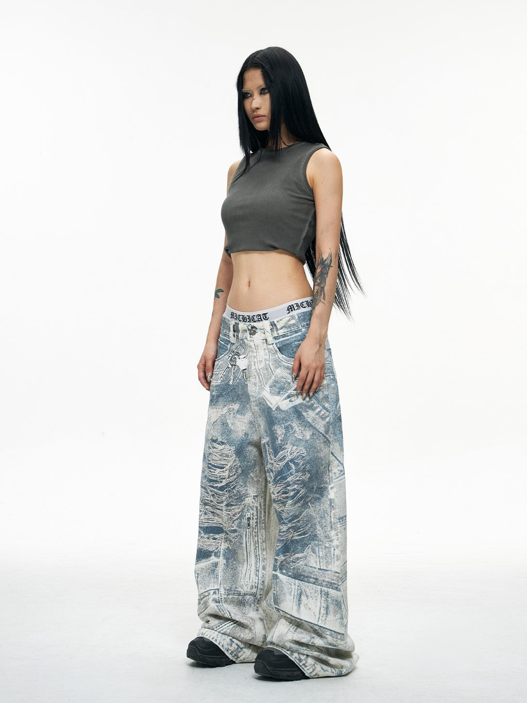 COBALT DENIM PANTS