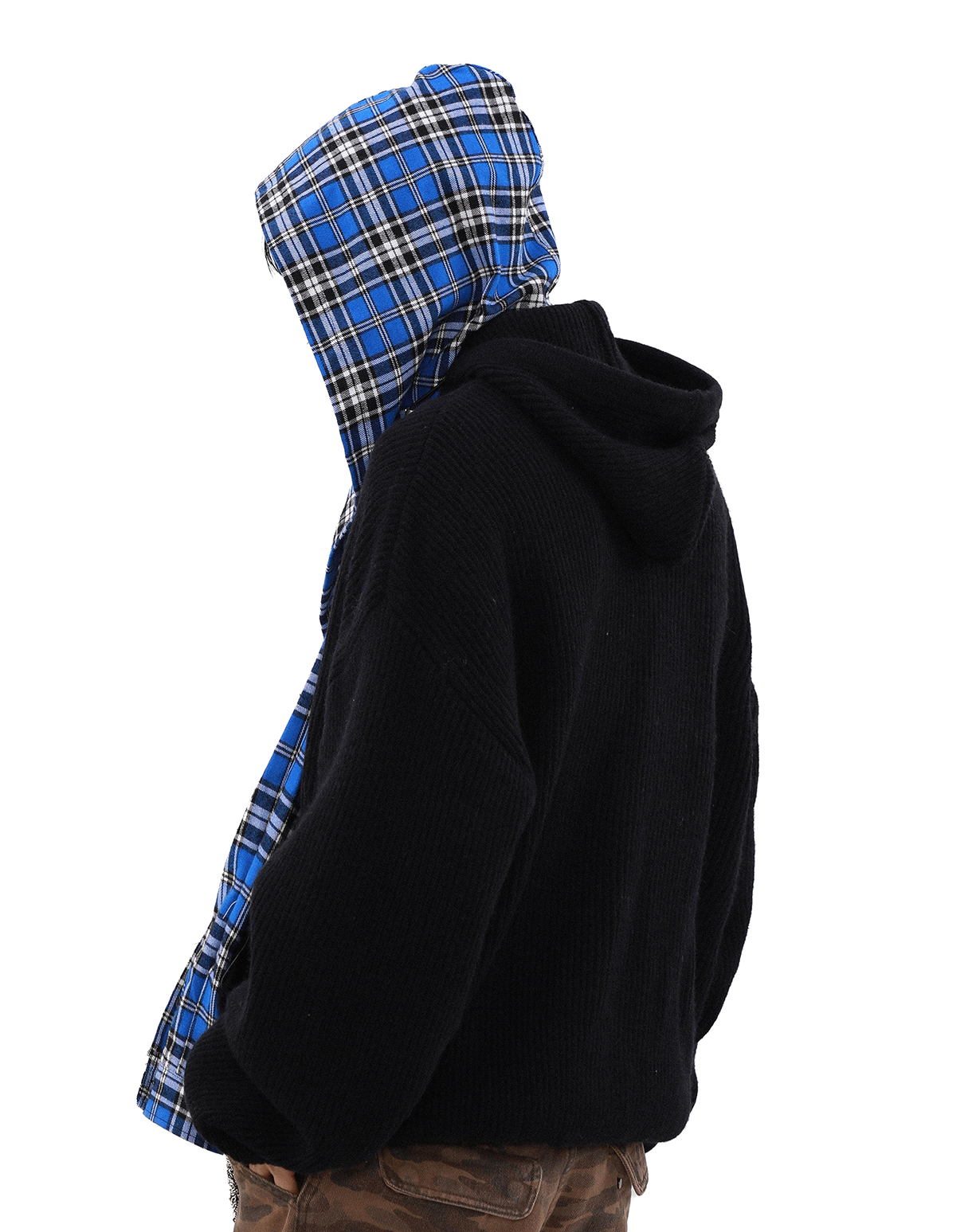NOMAD DRAPE KNIT HOODIE