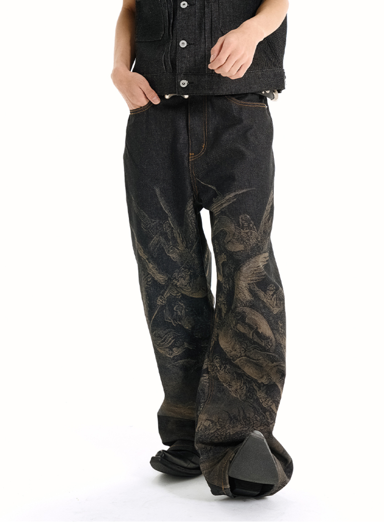 LOST PARADISE SHADOW DENIM PANTS