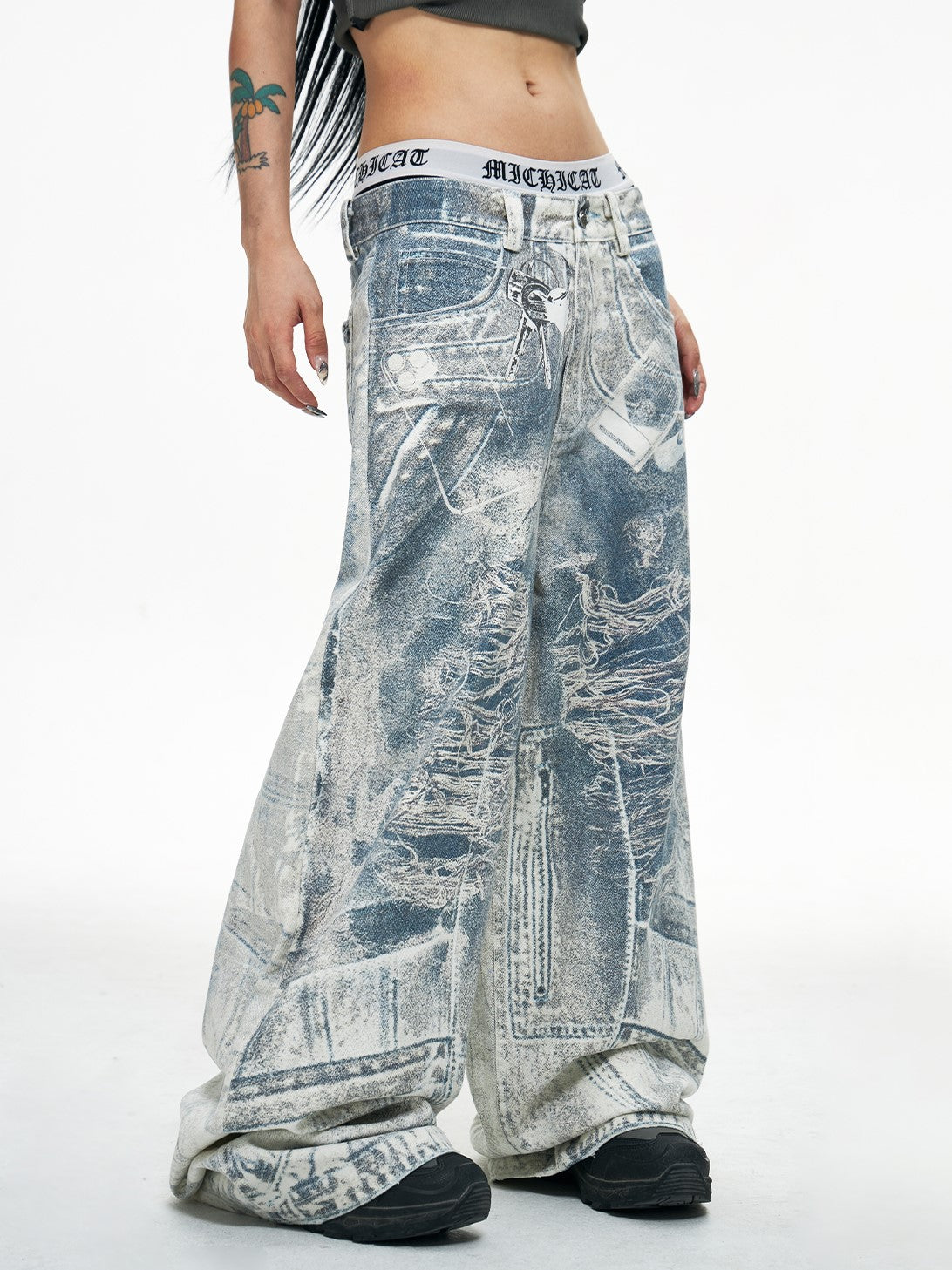 COBALT DENIM PANTS