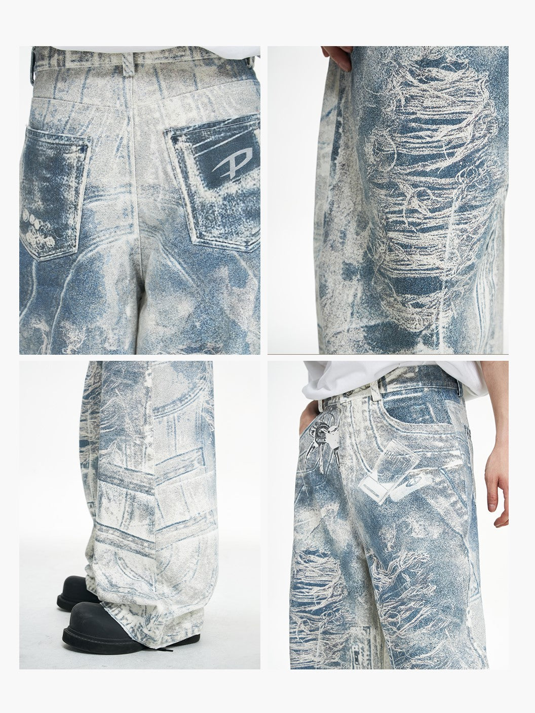 COBALT DENIM PANTS