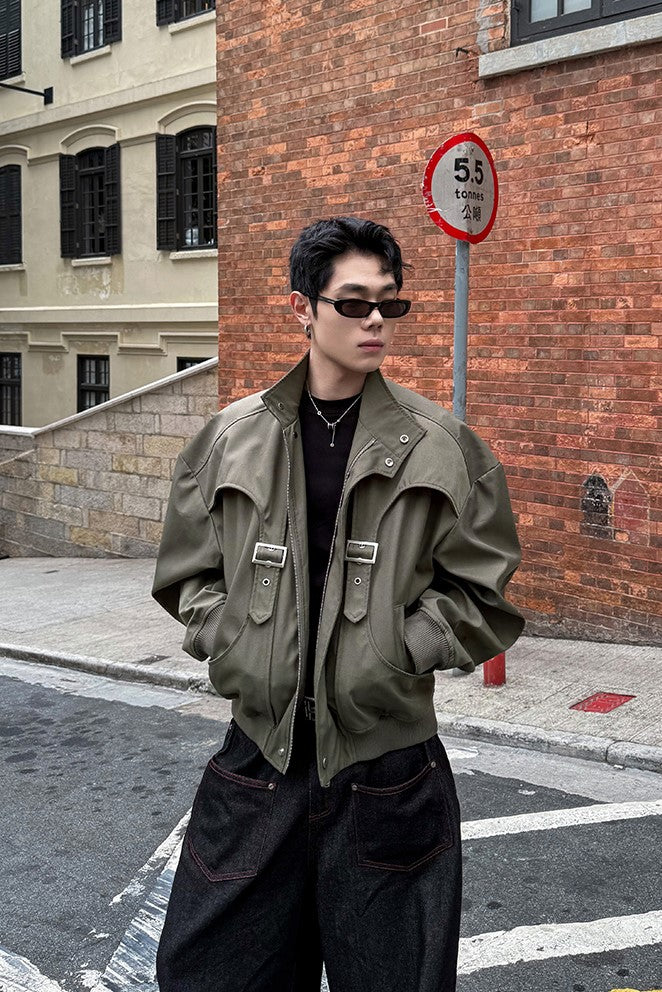 RECONSTRUCT BOX-FIT CROPPED JACKET