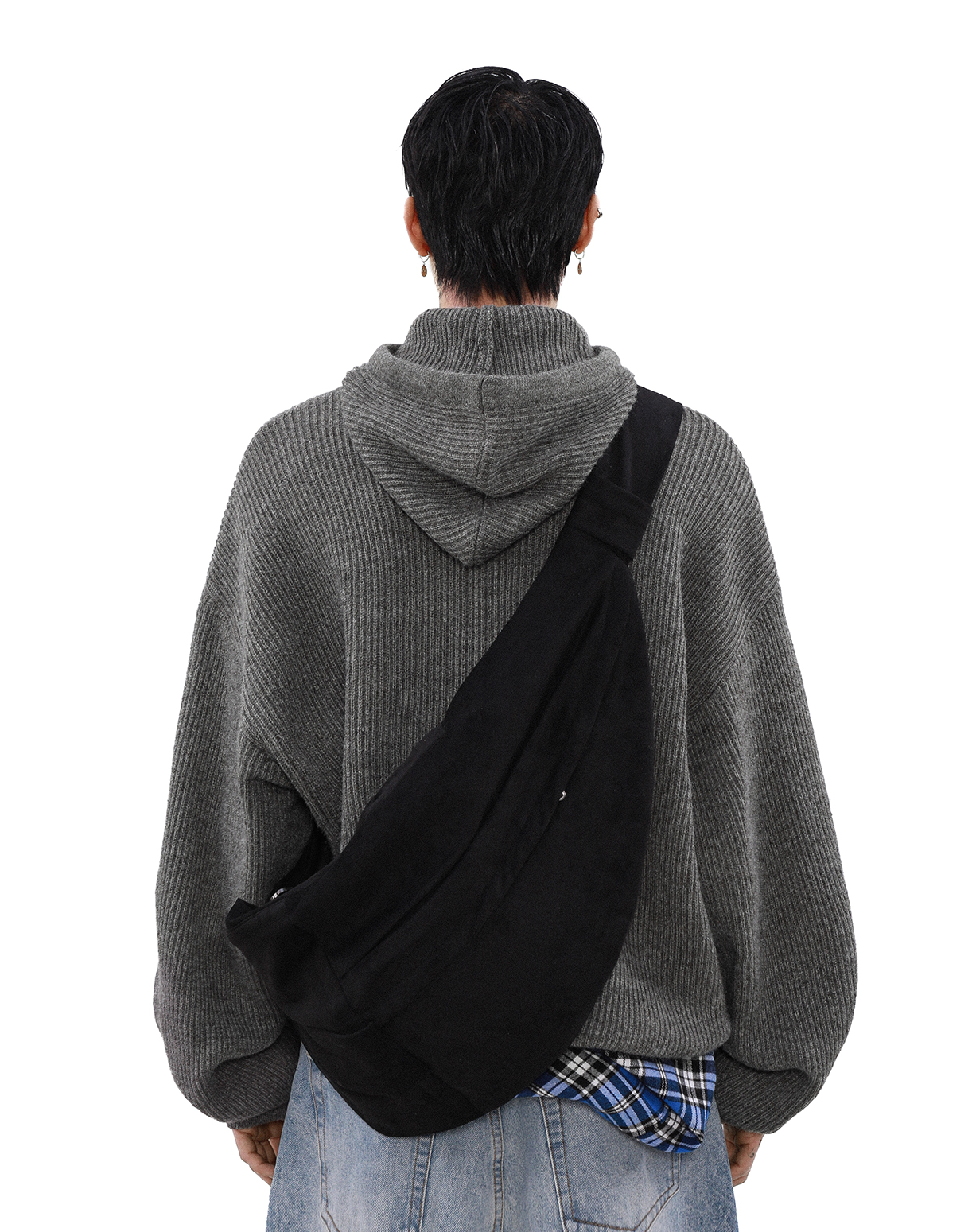 NOMAD DRAPE KNIT HOODIE