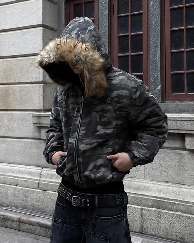 RICH FUR MILITARY JACKET