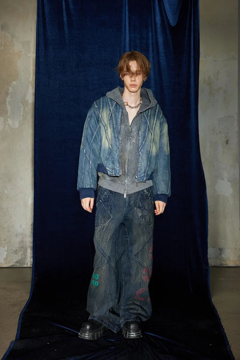 NUCLEAR BAGGY DENIM PANTS