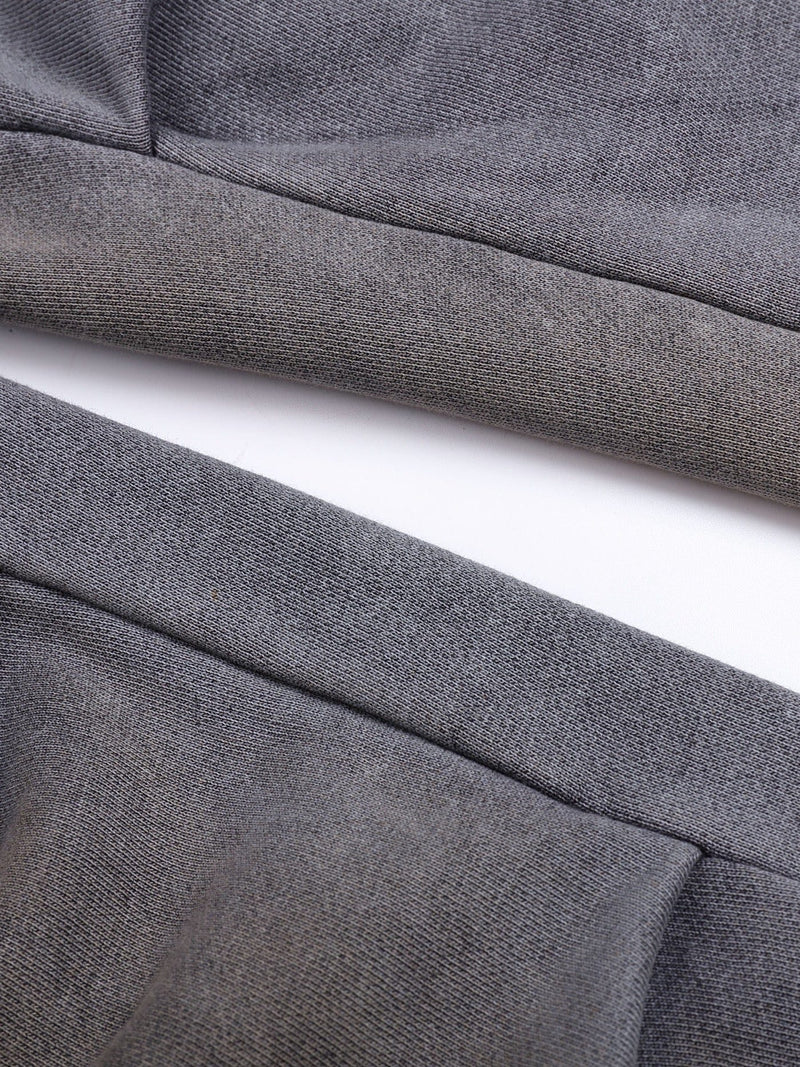 DISTRESSED CRINKED BAGGY SWEATPANTS