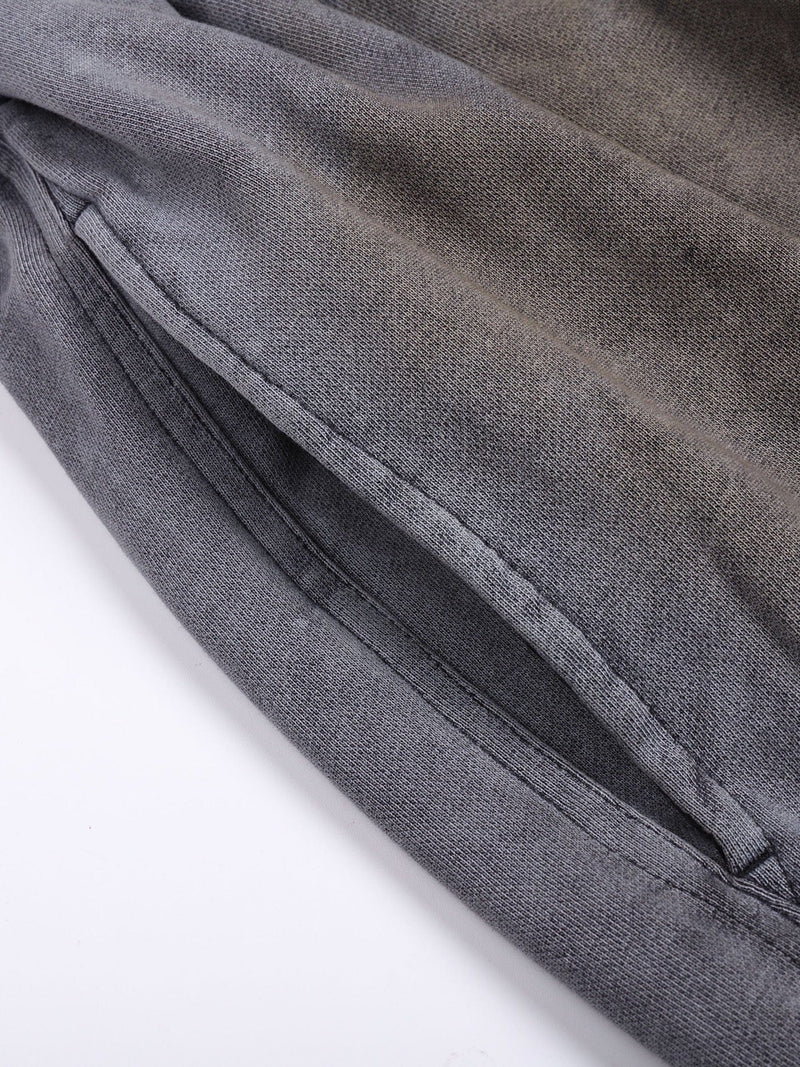 DISTRESSED CRINKED BAGGY SWEATPANTS