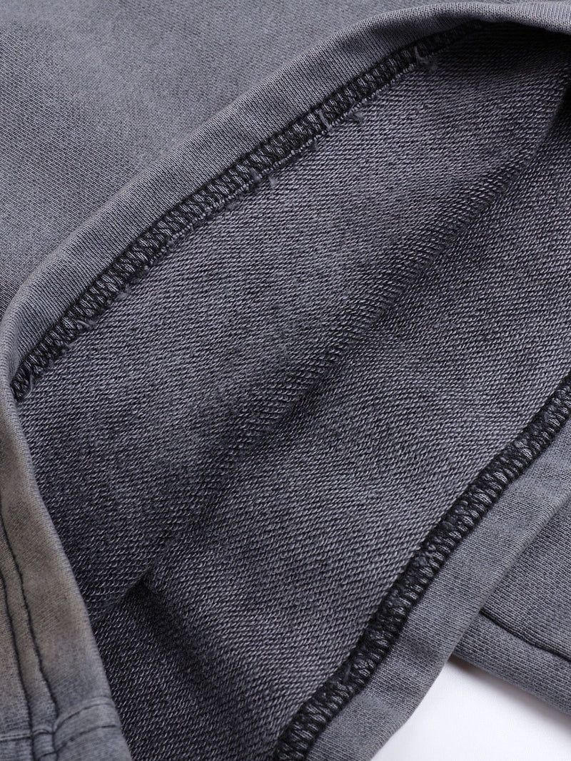 DISTRESSED CRINKED BAGGY SWEATPANTS