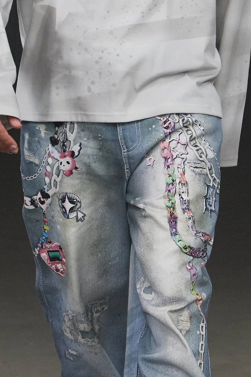 CAPTIVE CHAIN BAGGY PANTS