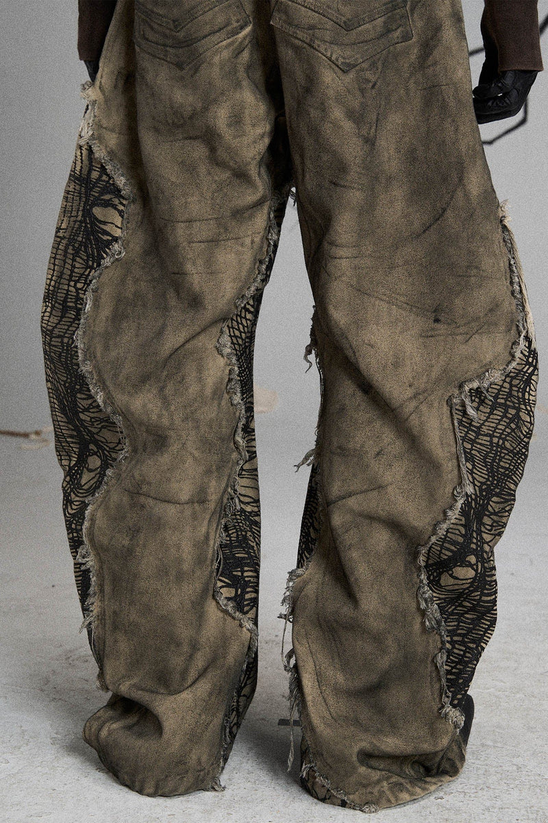 MUTATION FUNGAL INVASION MACHETE DENIM PANTS