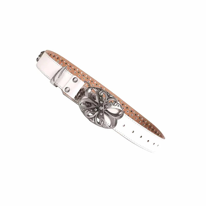 HIGHEND RHINESTONES BACKLE LEATHER BELT