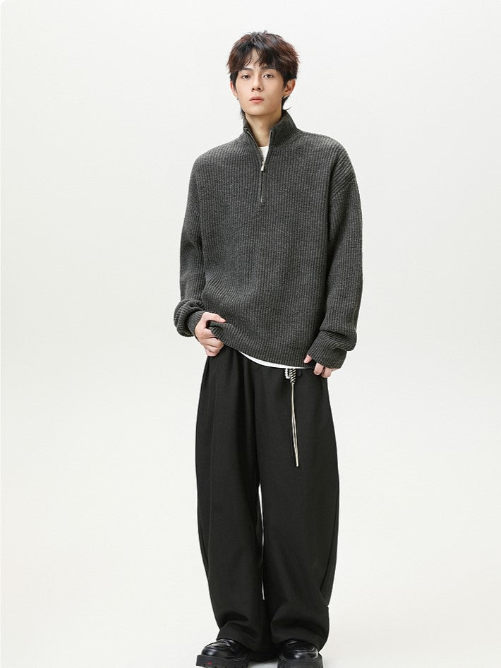 HALFZIP KNIT SWEATER