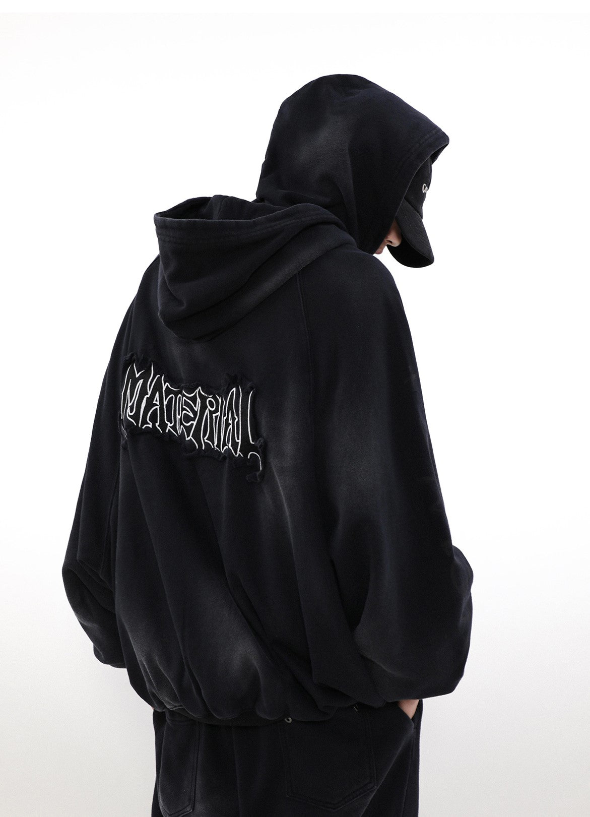 ACID WASHED ZIP HOODIE