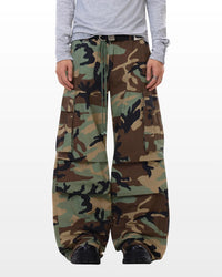 MILITARY CAMO BAGGY PANTS