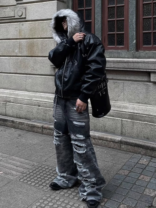 FUR HAVOC BOMBER JACKET