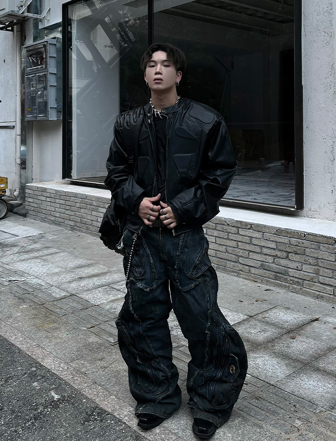 ROGUE WASHED BAGGY DENIM PANTS