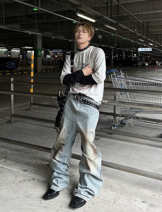 GRAVITY WIDE DENIM PANTS