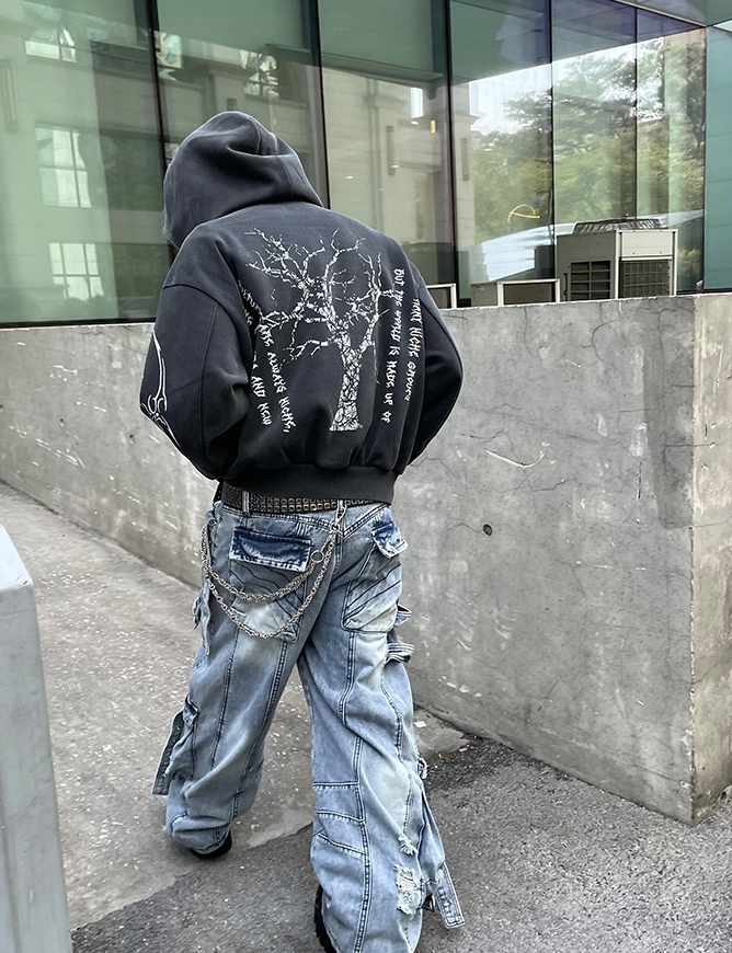 MODERN PRINTED HOODIE