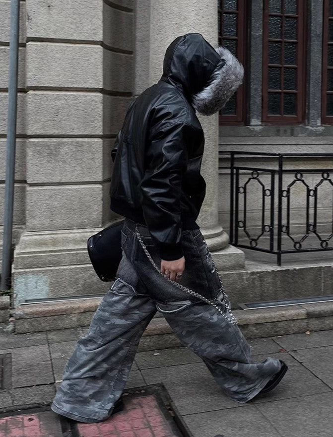 FUR HAVOC BOMBER JACKET