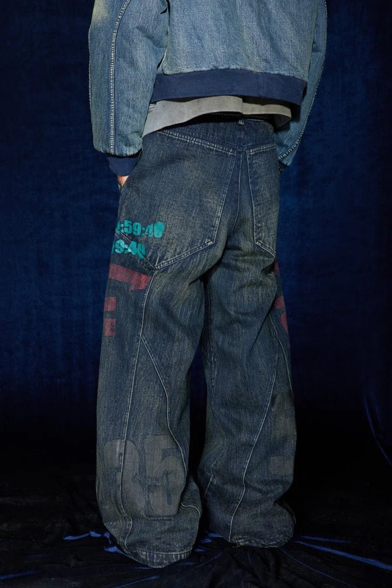 NUCLEAR BAGGY DENIM PANTS
