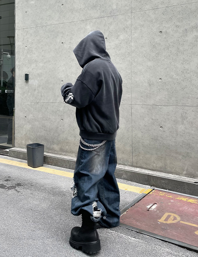 EVA RELIC DAMAGED HOODIE