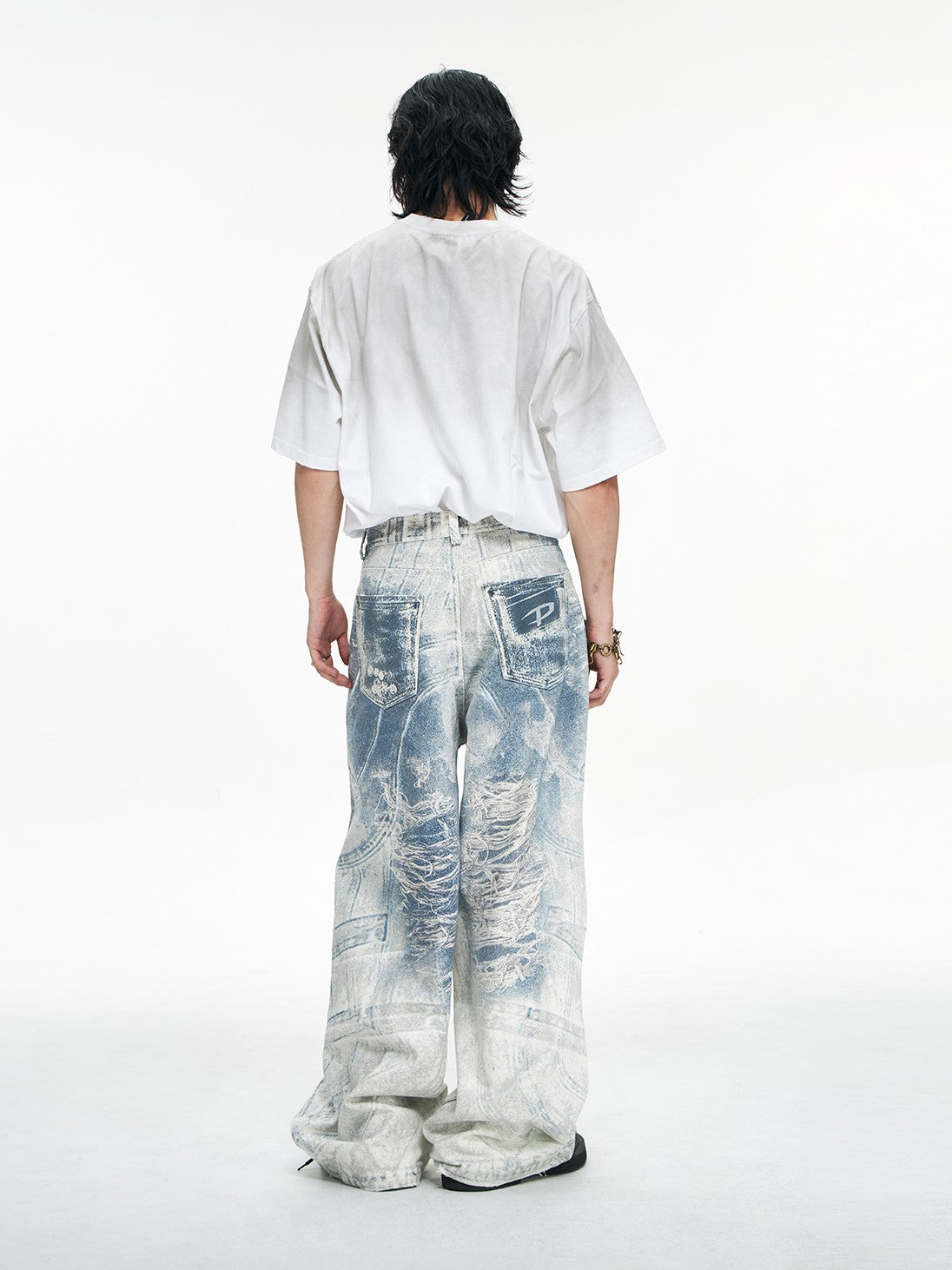 COBALT DENIM PANTS