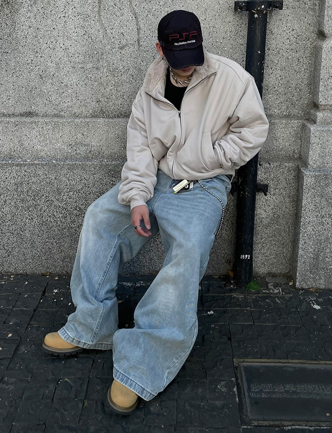 VELVET STAND COLLAR JACKET