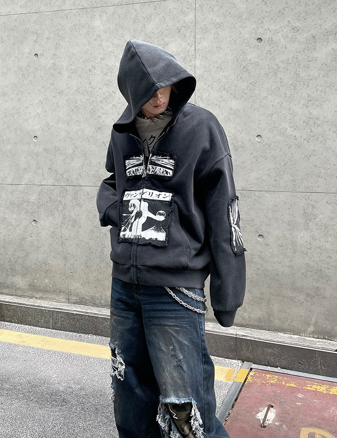 EVA RELIC DAMAGED HOODIE