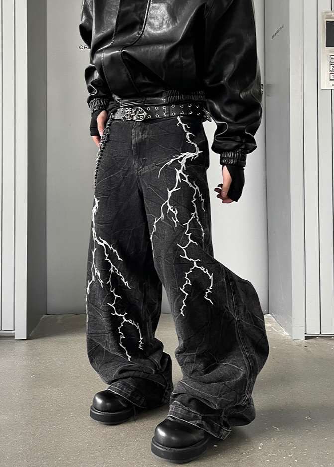 THUNDER BLACK DENIM PANTS