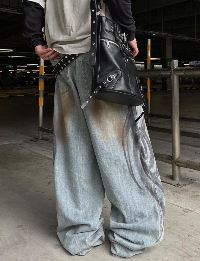 GRAVITY WIDE DENIM PANTS