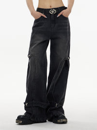 MERIDIAN STITCH DENIM PANTS
