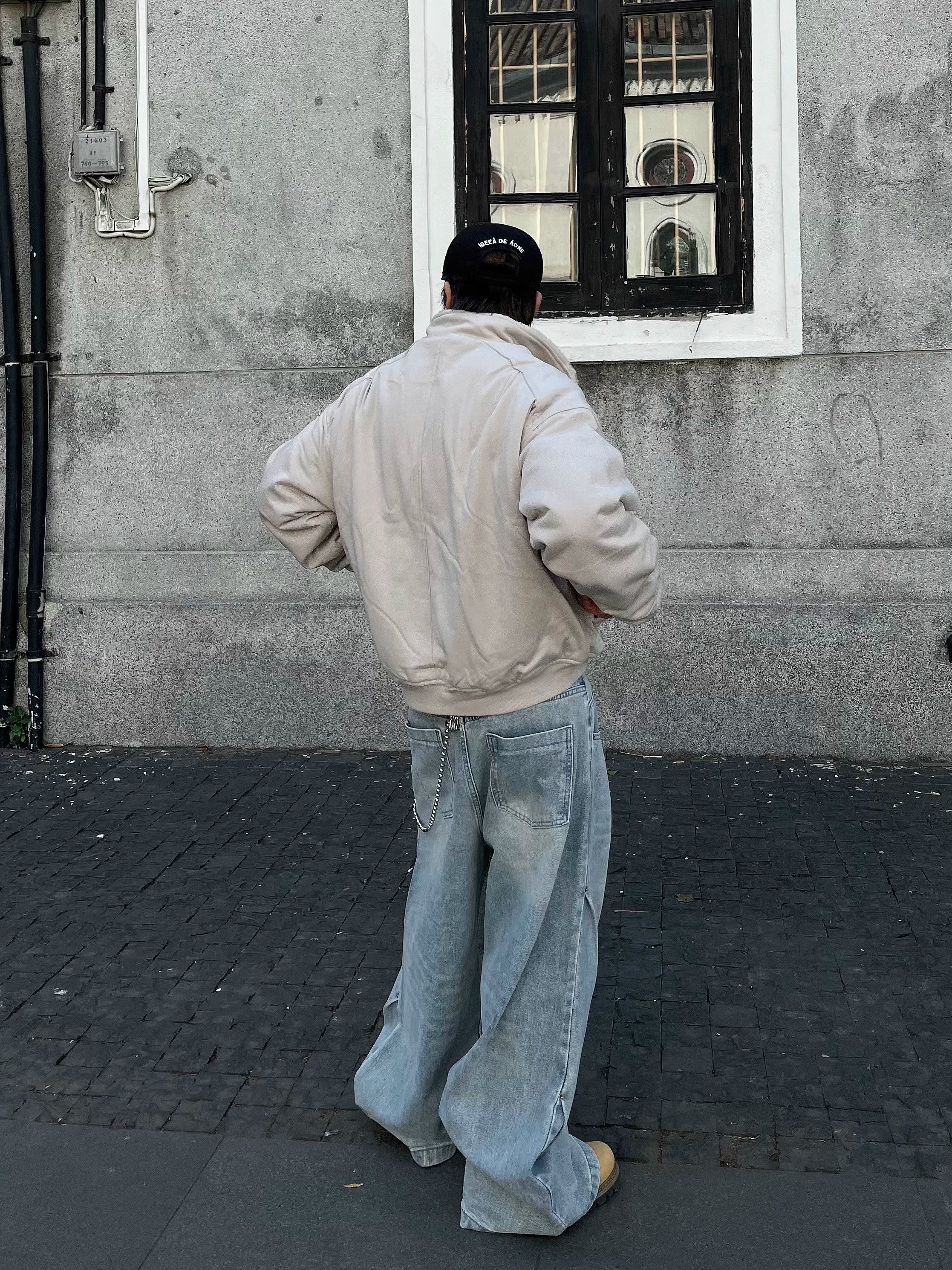 VELVET STAND COLLAR JACKET