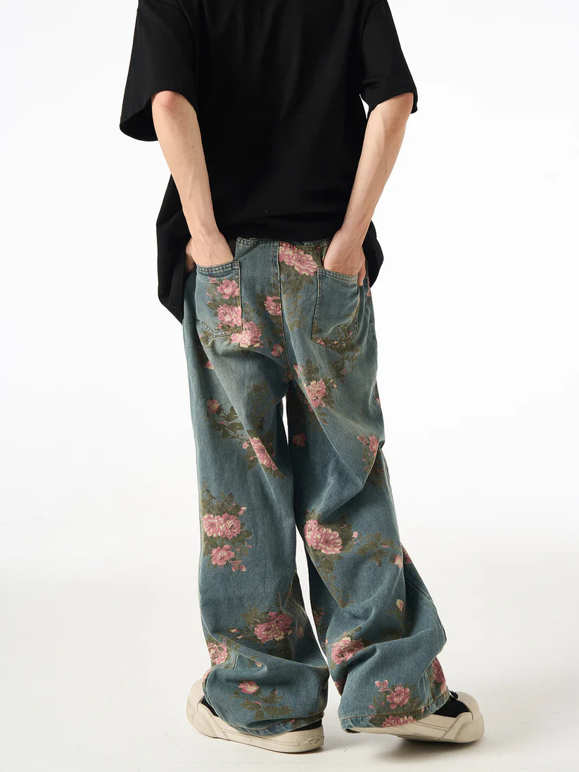 VINTAGE FLOWER DENIM