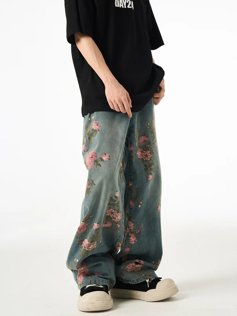 VINTAGE FLOWER DENIM