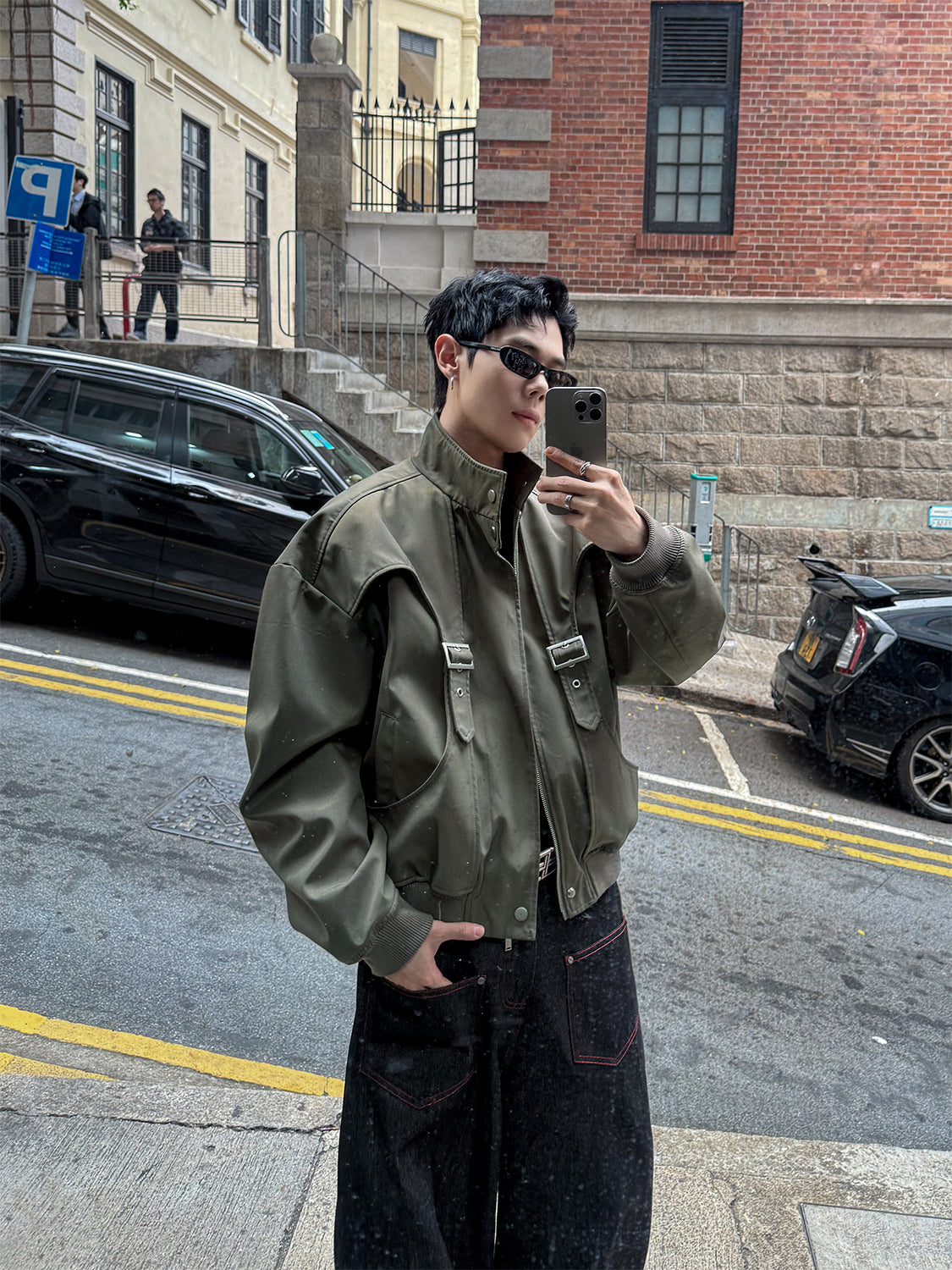 RECONSTRUCT BOX-FIT CROPPED JACKET