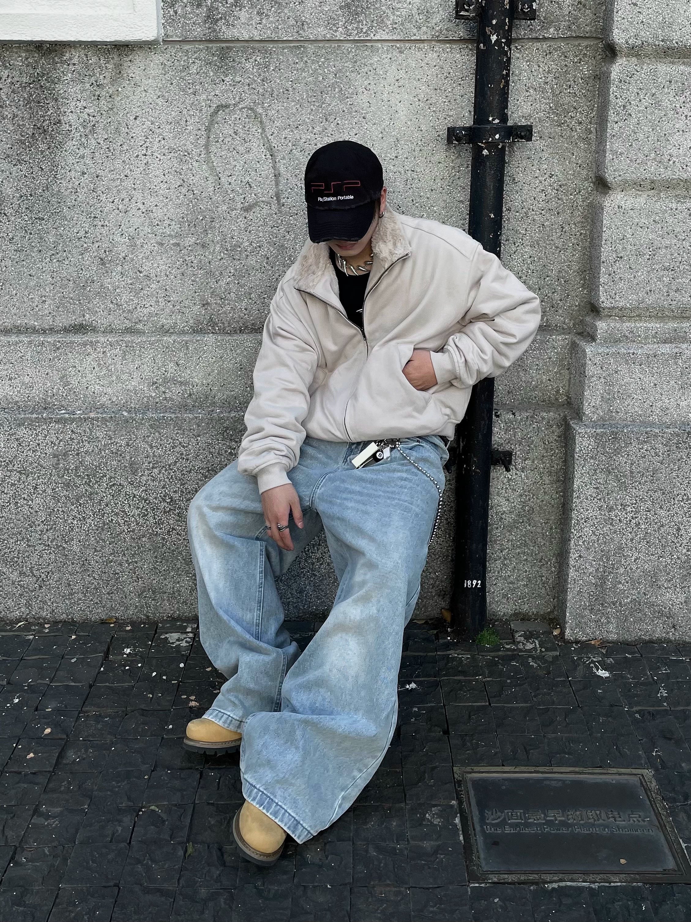 VELVET STAND COLLAR JACKET