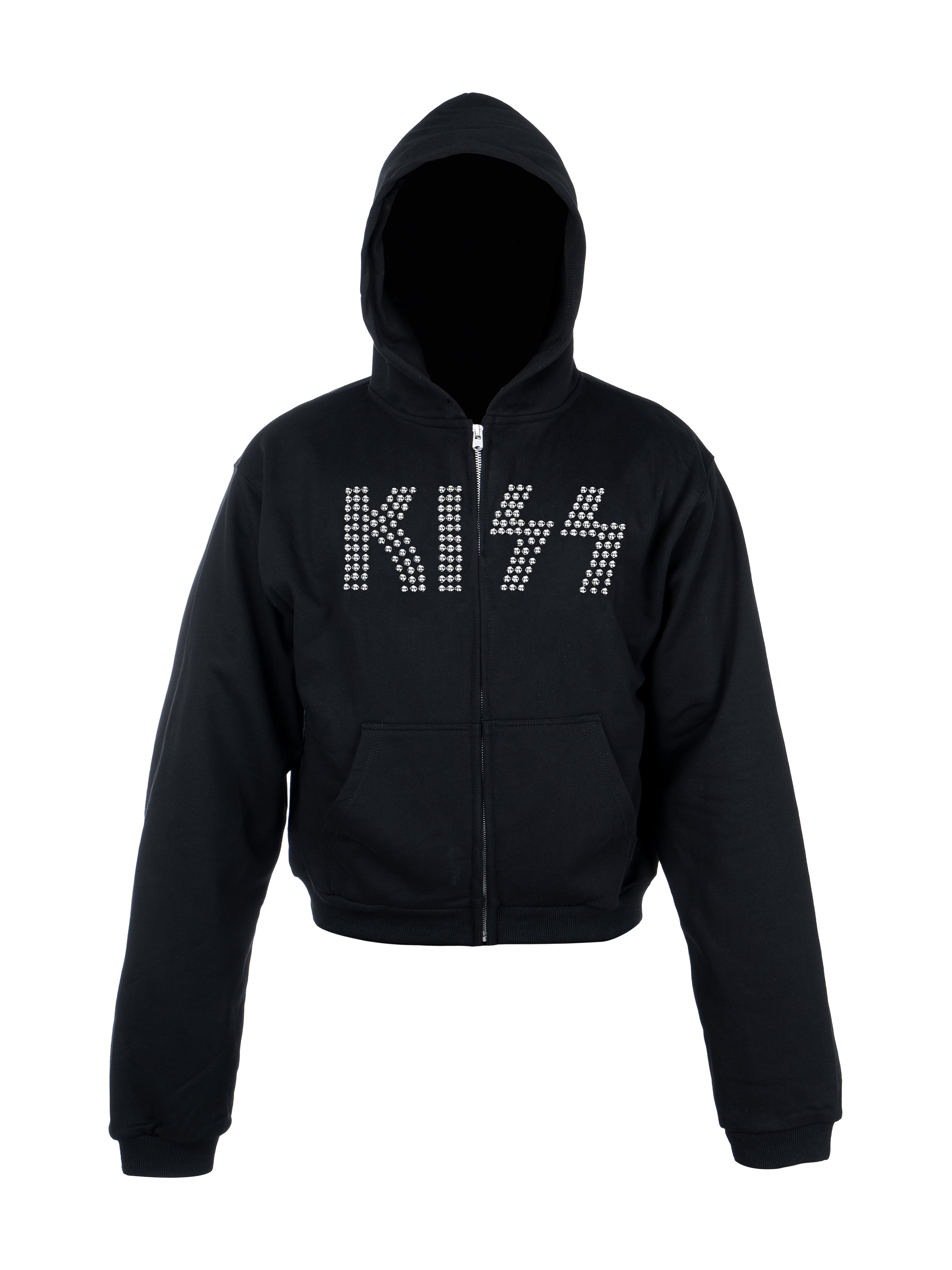 GLINT STUDDED KISS HOODIE