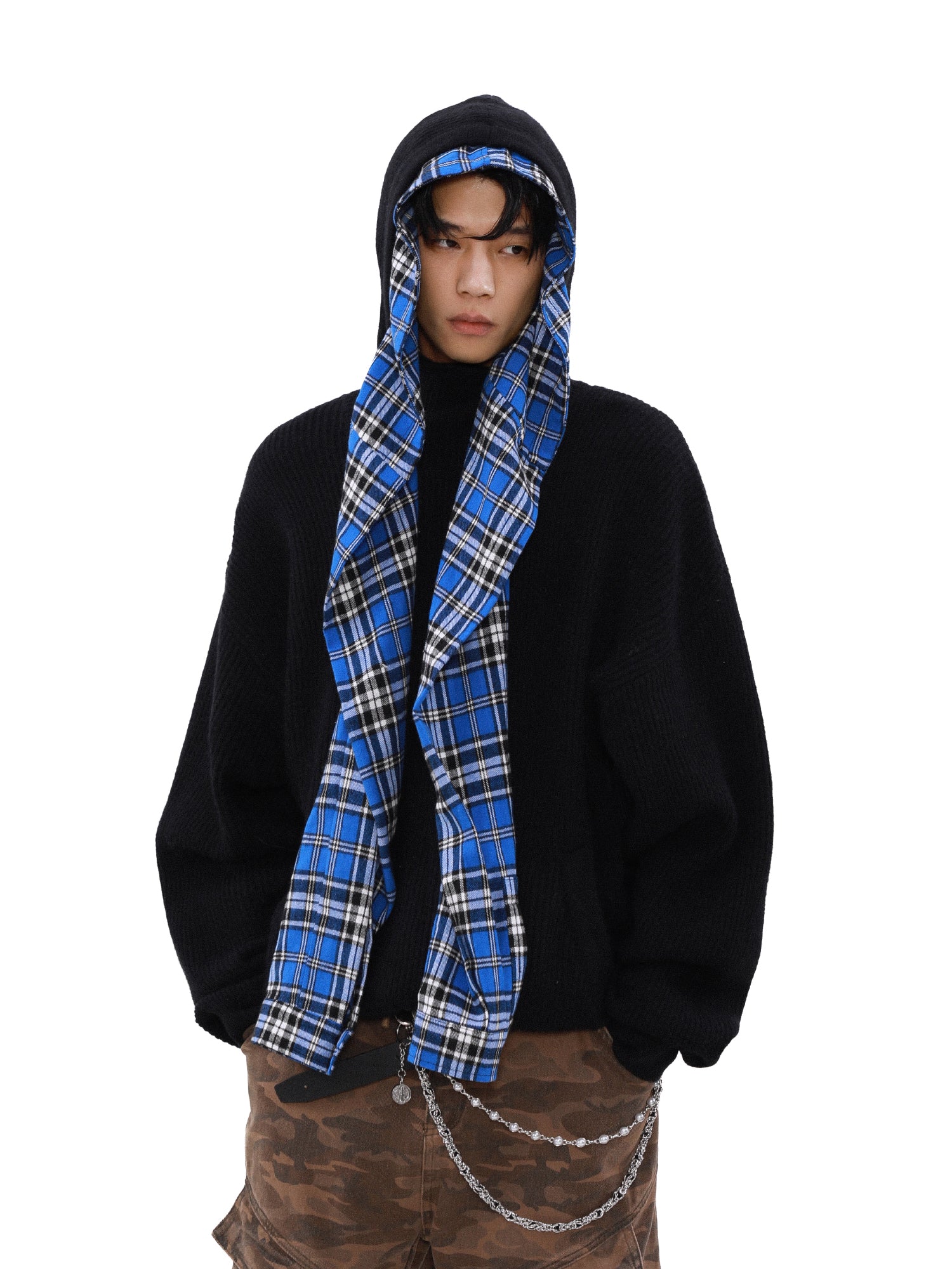 NOMAD DRAPE KNIT HOODIE