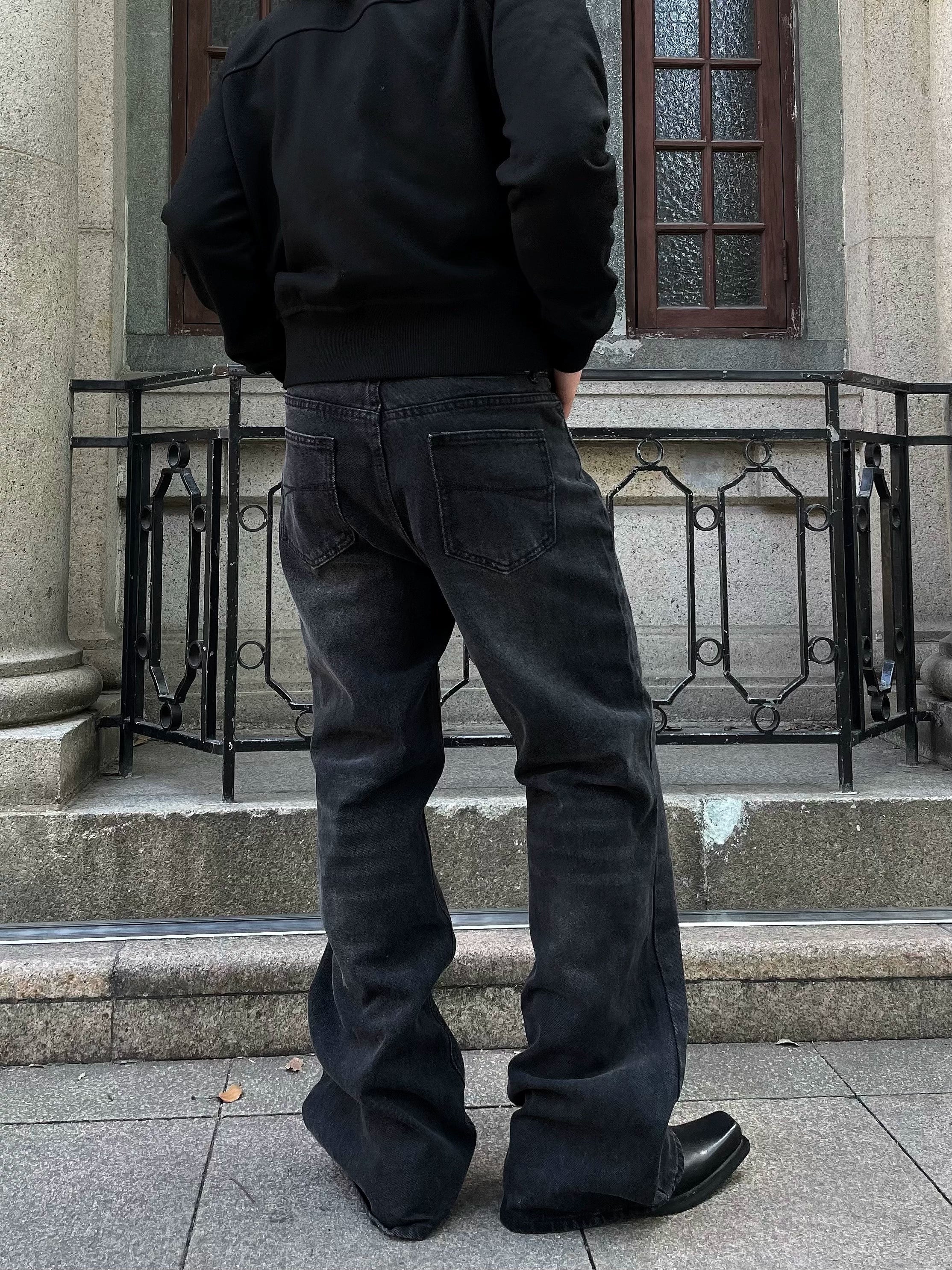 CLASSICAL FLARE DENIM PANTS