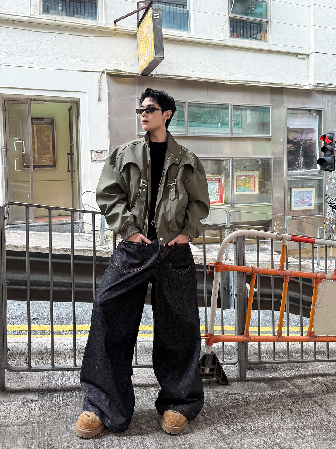 RECONSTRUCT BOX-FIT CROPPED JACKET