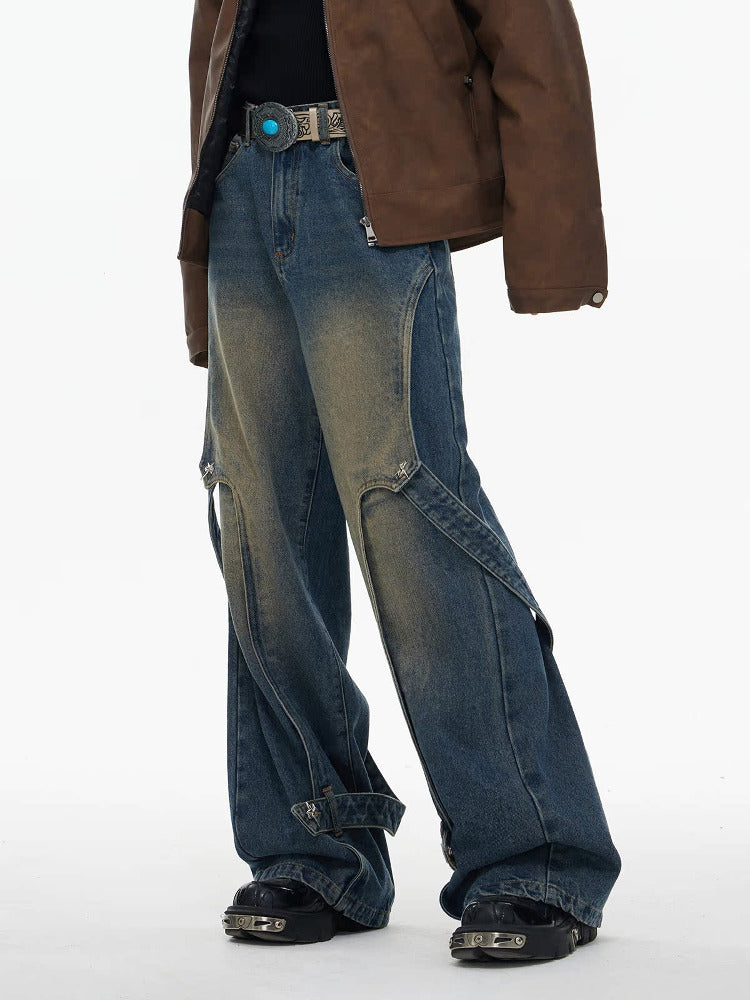 MERIDIAN STITCH DENIM PANTS