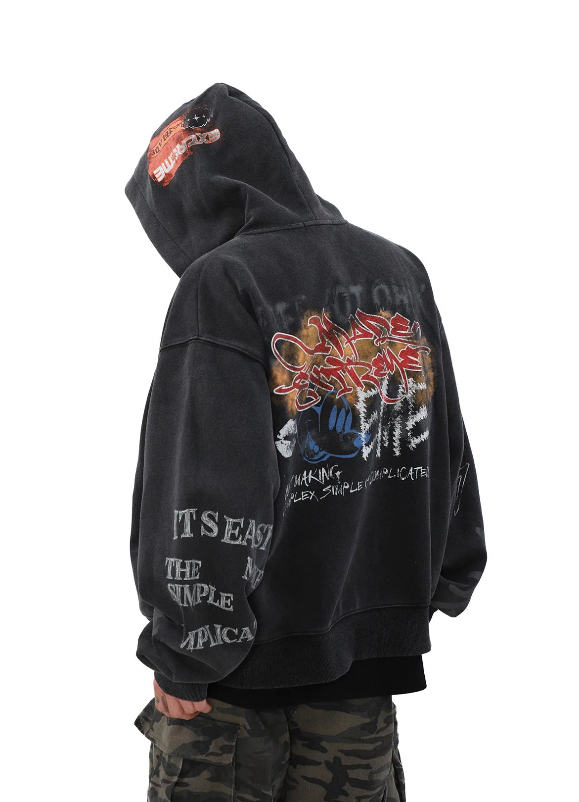 GRAFFITI ZIP HOODIE