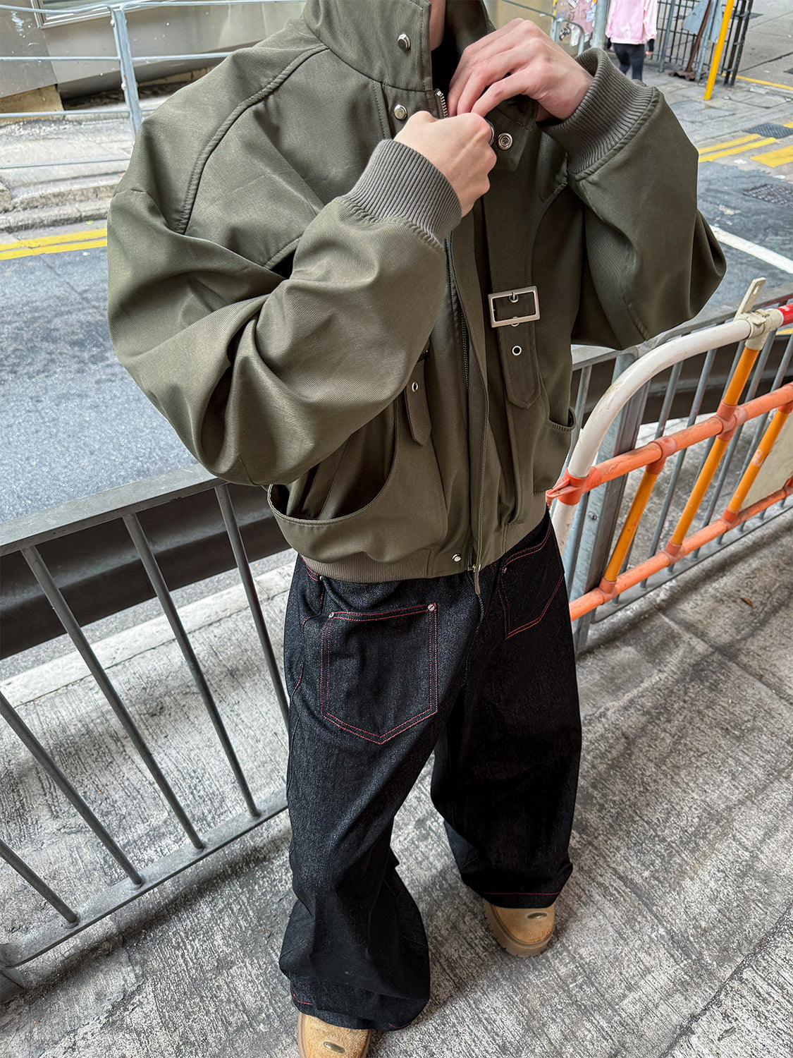 RECONSTRUCT BOX-FIT CROPPED JACKET