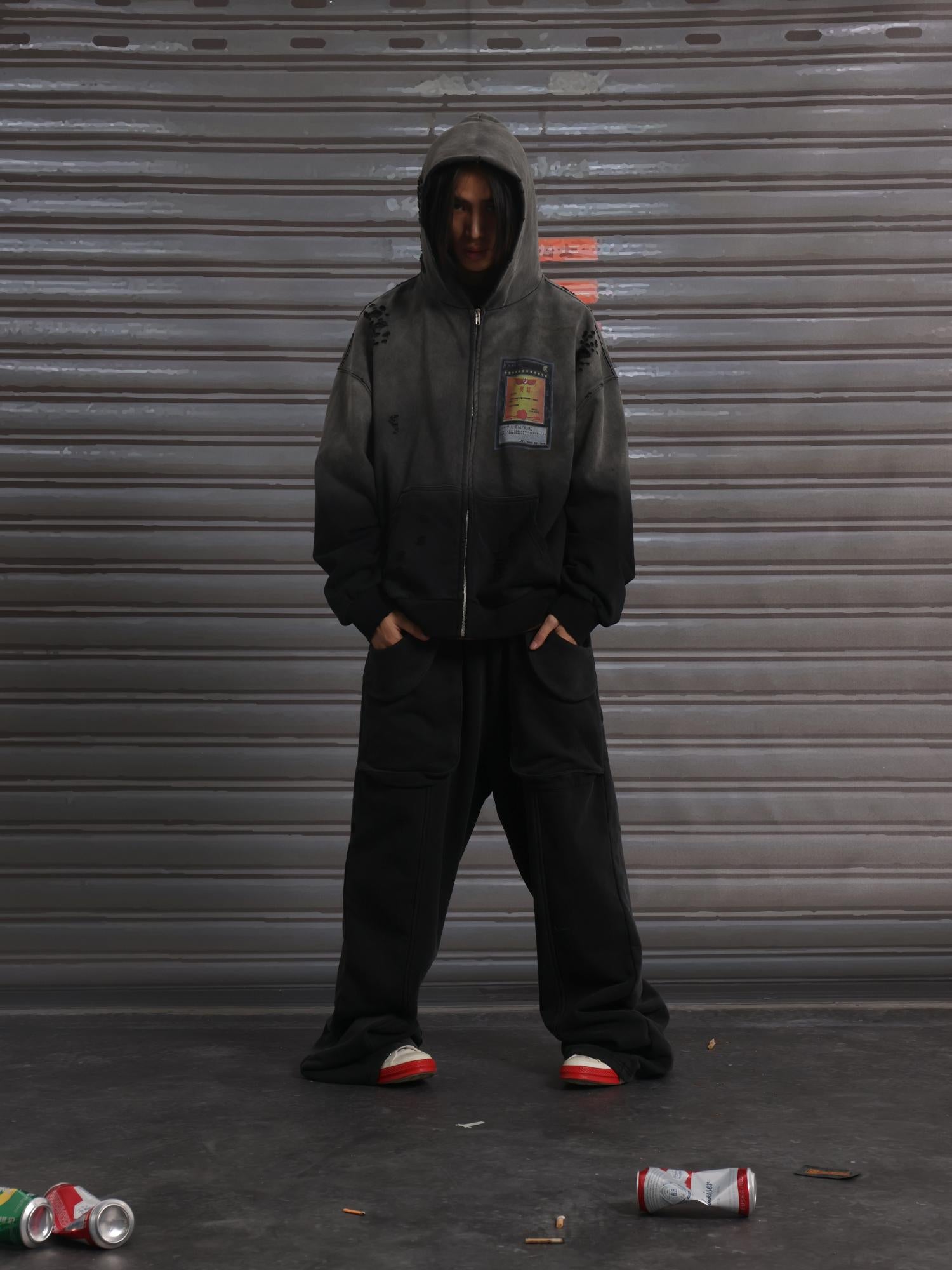 VISTA EMBROIDERED ZIP HOODIE