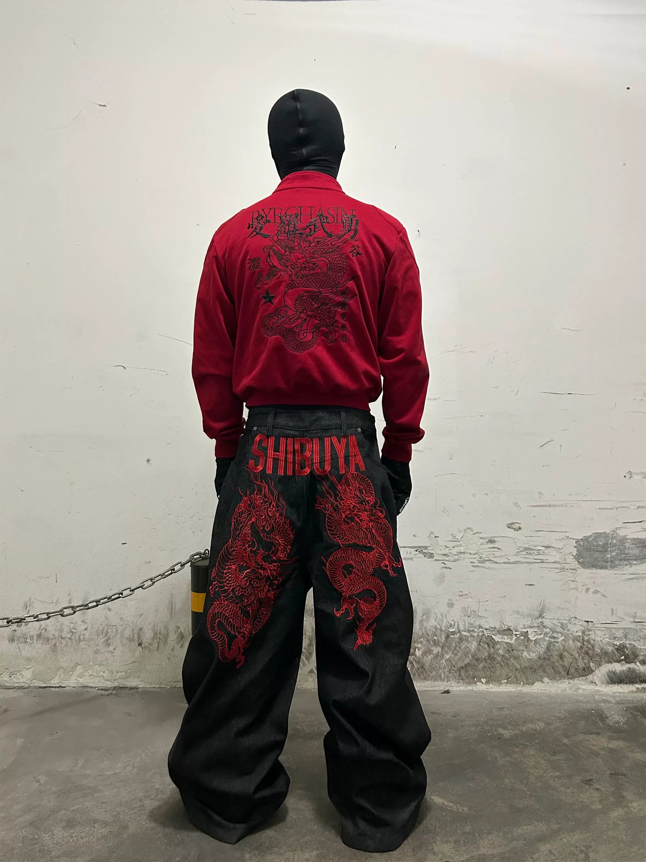 SCARLET BAGGY DENIM PANTS